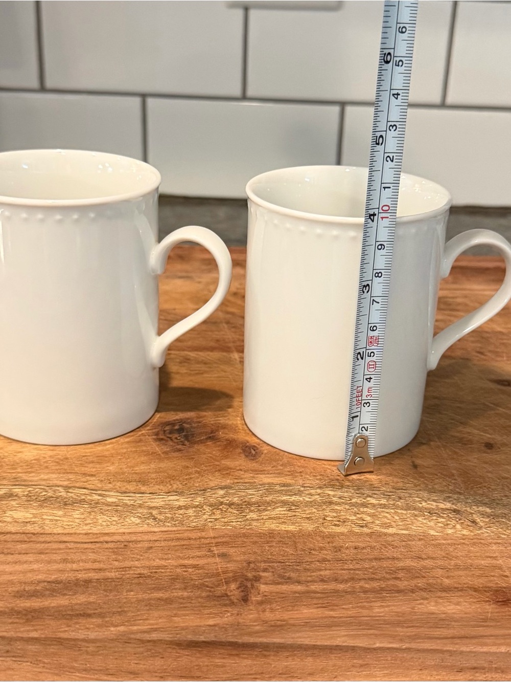 (3) Crate & Barrel Staccato Coffee Cup Mug - Porcelain 11 oz - Picture 3 of 5